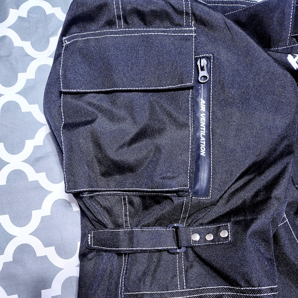 HWK Motorcycle Pants Sz S 30w / 32 Inseam Black Cordura Armor *Read Description* - Picture 8 of 15